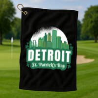 Detroit St Patricks Day Golf Towel