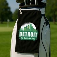 Detroit St Patricks Day Golf Towel