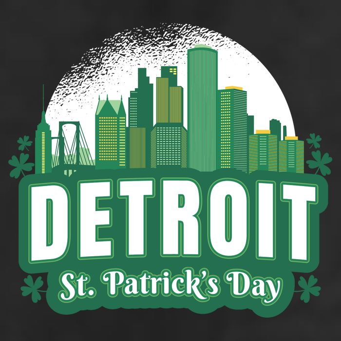 Detroit St Patricks Day Golf Towel