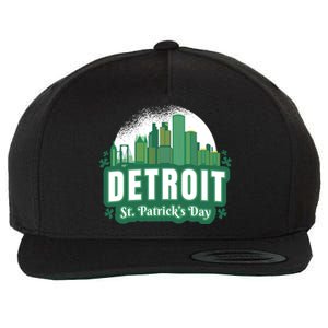 Detroit St Patricks Day Wool Snapback Cap