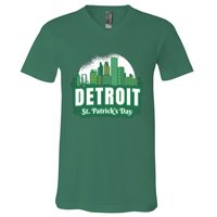 Detroit St Patricks Day V-Neck T-Shirt