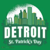 Detroit St Patricks Day Button