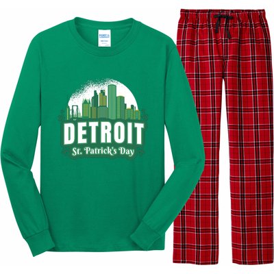 Detroit St Patricks Day Long Sleeve Pajama Set