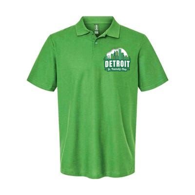 Detroit St Patricks Day Softstyle Adult Sport Polo