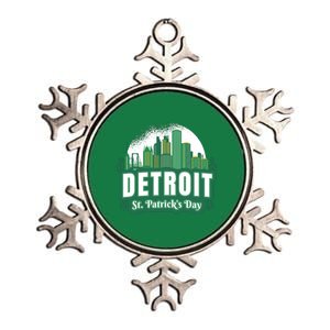 Detroit St Patricks Day Metallic Star Ornament