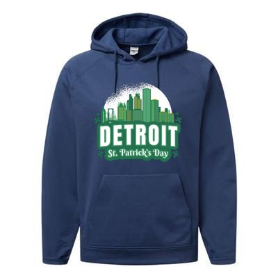 Detroit St Patricks Day Performance Fleece Hoodie