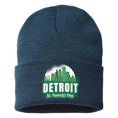 Detroit St Patricks Day Sustainable Knit Beanie