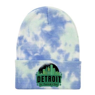 Detroit St Patricks Day Tie Dye 12in Knit Beanie