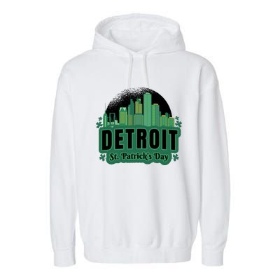 Detroit St Patricks Day Garment-Dyed Fleece Hoodie