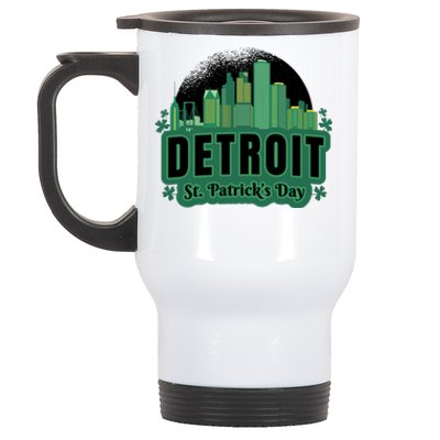 Detroit St Patricks Day Stainless Steel Travel Mug