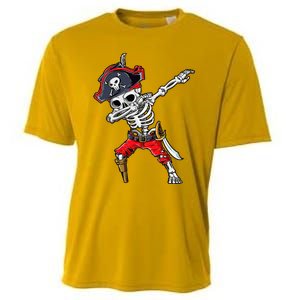 Dabbing Skeleton Pirate Halloween Cooling Performance Crew T-Shirt