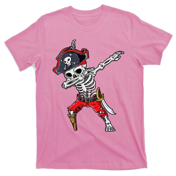 Dabbing Skeleton Pirate Halloween T-Shirt