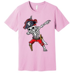 Dabbing Skeleton Pirate Halloween Premium T-Shirt