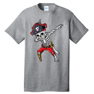 Dabbing Skeleton Pirate Halloween Tall T-Shirt