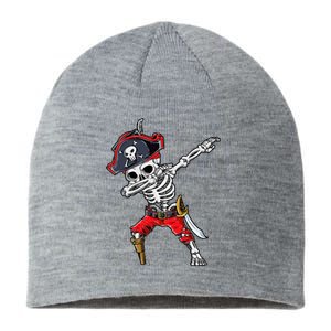 Dabbing Skeleton Pirate Halloween Sustainable Beanie