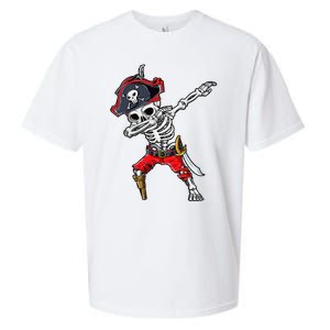 Dabbing Skeleton Pirate Halloween Sueded Cloud Jersey T-Shirt