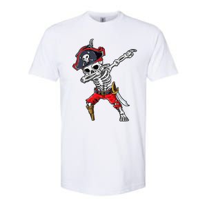 Dabbing Skeleton Pirate Halloween Softstyle CVC T-Shirt