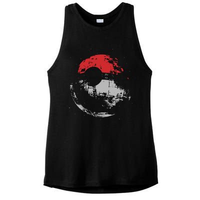 Death Star Pokeball Ladies PosiCharge Tri-Blend Wicking Tank