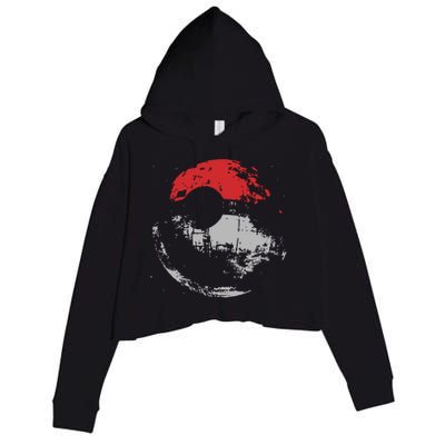 Death Star Pokeball Crop Fleece Hoodie