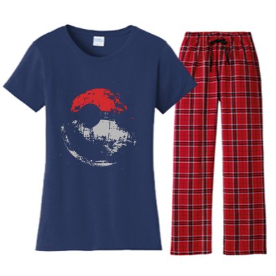 Death Star Pokeball Women's Flannel Pajama Set