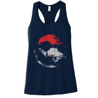 Death Star Pokeball Women's Racerback Tank