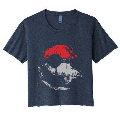 Death Star Pokeball Women's Crop Top Tee