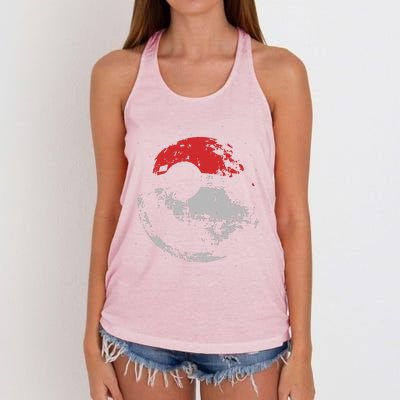 Death Star Pokeball Women's Knotted Racerback Tank