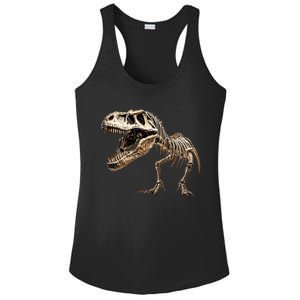 Dinosaur Skeleton Prehistoric Scary T Rex Dino Funny Gift Ladies PosiCharge Competitor Racerback Tank