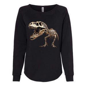 Dinosaur Skeleton Prehistoric Scary T Rex Dino Funny Gift Womens California Wash Sweatshirt