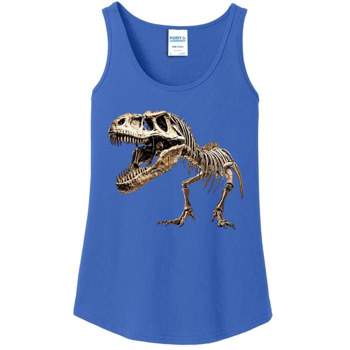 Dinosaur Skeleton Prehistoric Scary T Rex Dino Funny Gift Ladies Essential Tank