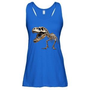 Dinosaur Skeleton Prehistoric Scary T Rex Dino Funny Gift Ladies Essential Flowy Tank