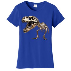 Dinosaur Skeleton Prehistoric Scary T Rex Dino Funny Gift Women's T-Shirt