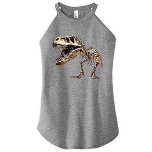 Dinosaur Skeleton Prehistoric Scary T Rex Dino Funny Gift Women's Perfect Tri Rocker Tank