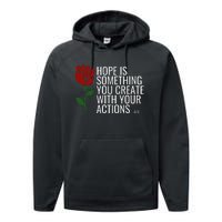 Democratic Socialist Political Change Performance Fleece Hoodie