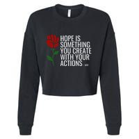 Democratic Socialist Political Change Cropped Pullover Crew