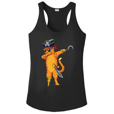 Dabbing Spooky Pirate Cat Halloween Costume Great Gift Ladies PosiCharge Competitor Racerback Tank