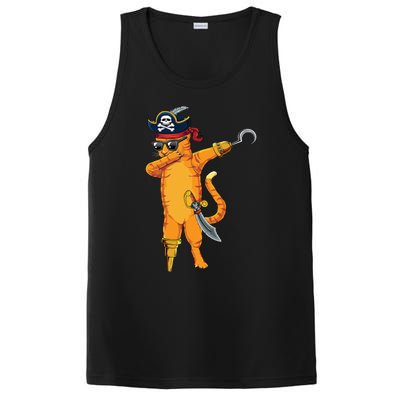 Dabbing Spooky Pirate Cat Halloween Costume Great Gift PosiCharge Competitor Tank