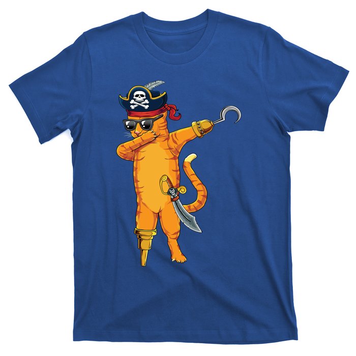 Dabbing Spooky Pirate Cat Halloween Costume Great Gift T-Shirt