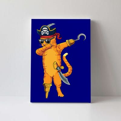 Dabbing Spooky Pirate Cat Halloween Costume Great Gift Canvas