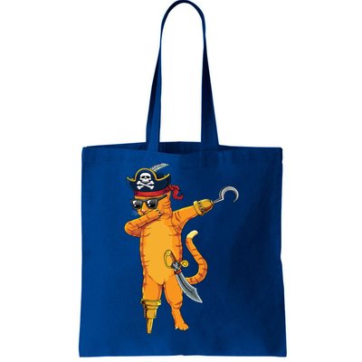 Dabbing Spooky Pirate Cat Halloween Costume Great Gift Tote Bag