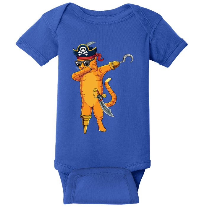 Dabbing Spooky Pirate Cat Halloween Costume Great Gift Baby Bodysuit