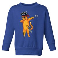 Dabbing Spooky Pirate Cat Halloween Costume Great Gift Toddler Sweatshirt