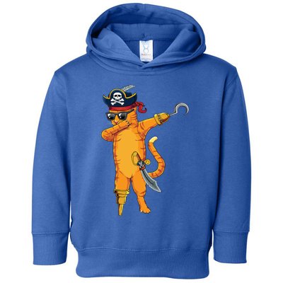 Dabbing Spooky Pirate Cat Halloween Costume Great Gift Toddler Hoodie