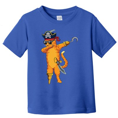 Dabbing Spooky Pirate Cat Halloween Costume Great Gift Toddler T-Shirt