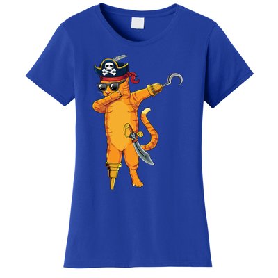 Dabbing Spooky Pirate Cat Halloween Costume Great Gift Women's T-Shirt