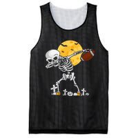 Dabbing Skeleton Playing Football Halloween Player Coach Mesh Reversible Basketball Jersey Tank