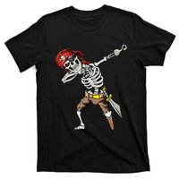 Dabbing Skeleton Pirate Halloween Kids Jolly Roger Pirate T-Shirt