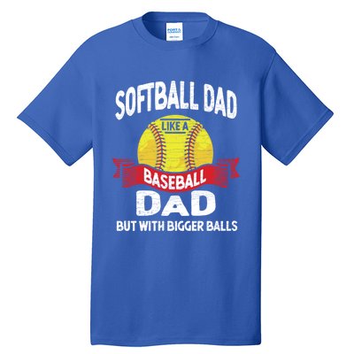 Dad Softball Player Gift Tall T-Shirt