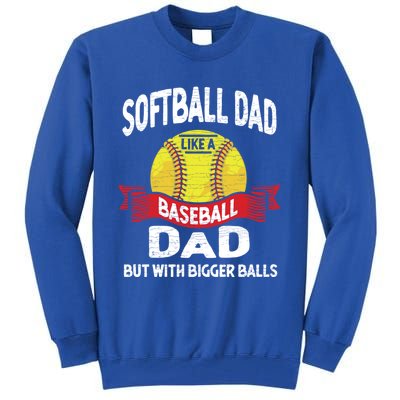 Dad Softball Player Gift Tall Sweatshirt