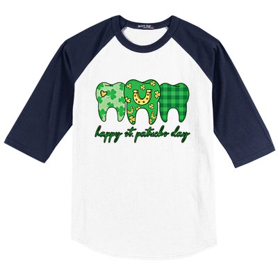 Dental St PatrickS Day Dentist Great Gift Baseball Sleeve Shirt